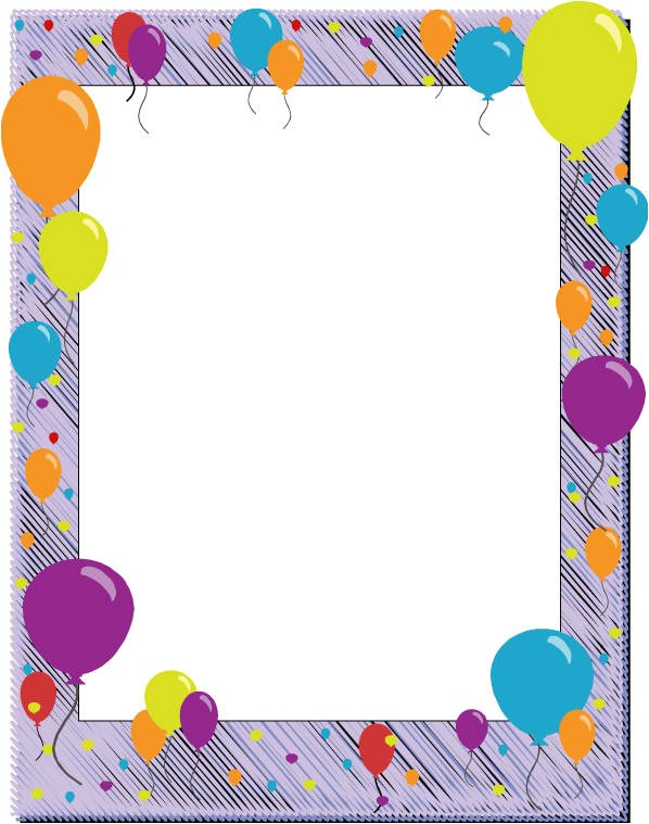 Birthday Invitation Frames and Borders 6 Free Borders for Birthday Invitations