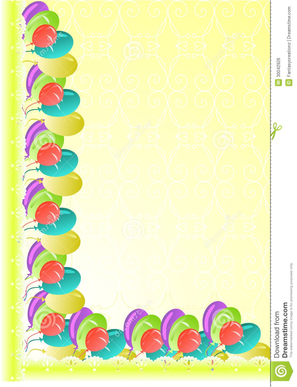 Birthday Invitation Frames and Borders Party Border Royalty Free Stock Image Image