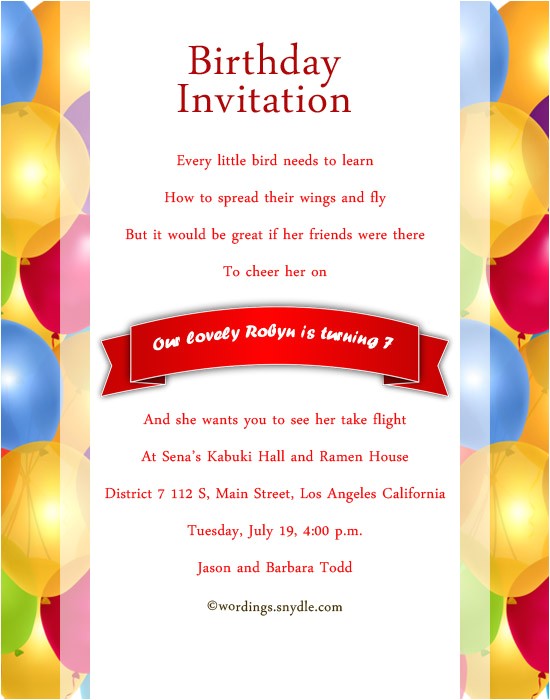 Birthday Invitation Sms for Friends Birthday Invitation Wording Accessories Dress Up Party