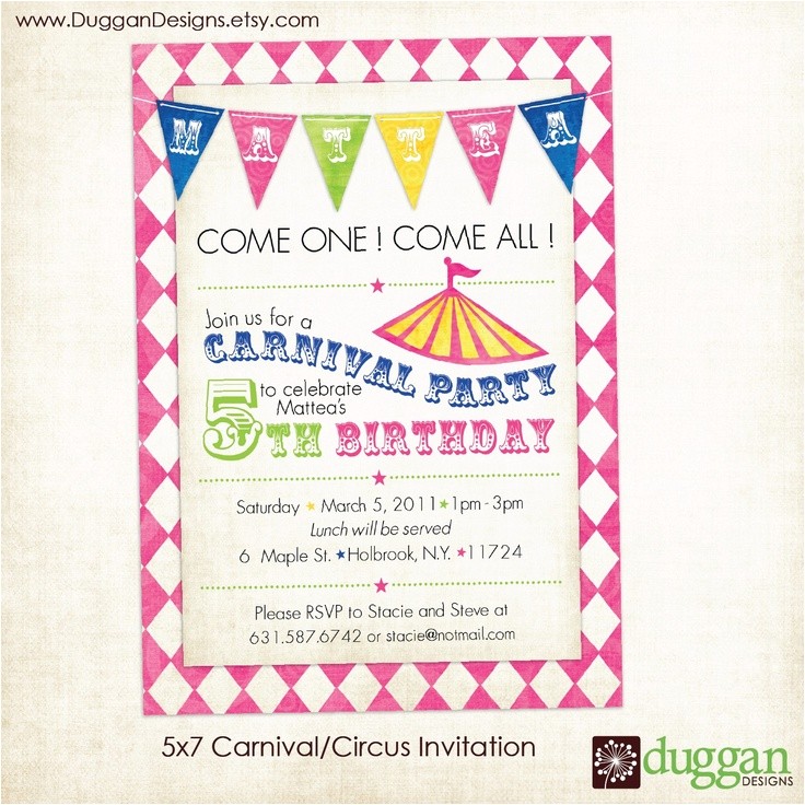 Birthday Invitation with Dress Code Free Printable Carnival Birthday Party Invitations