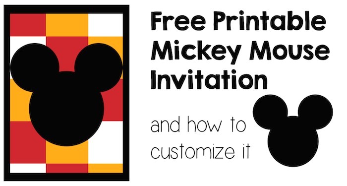 Birthday Invitations Free Printable Mickey Mouse Mickey Mouse Invitation and How to Customize It Paper