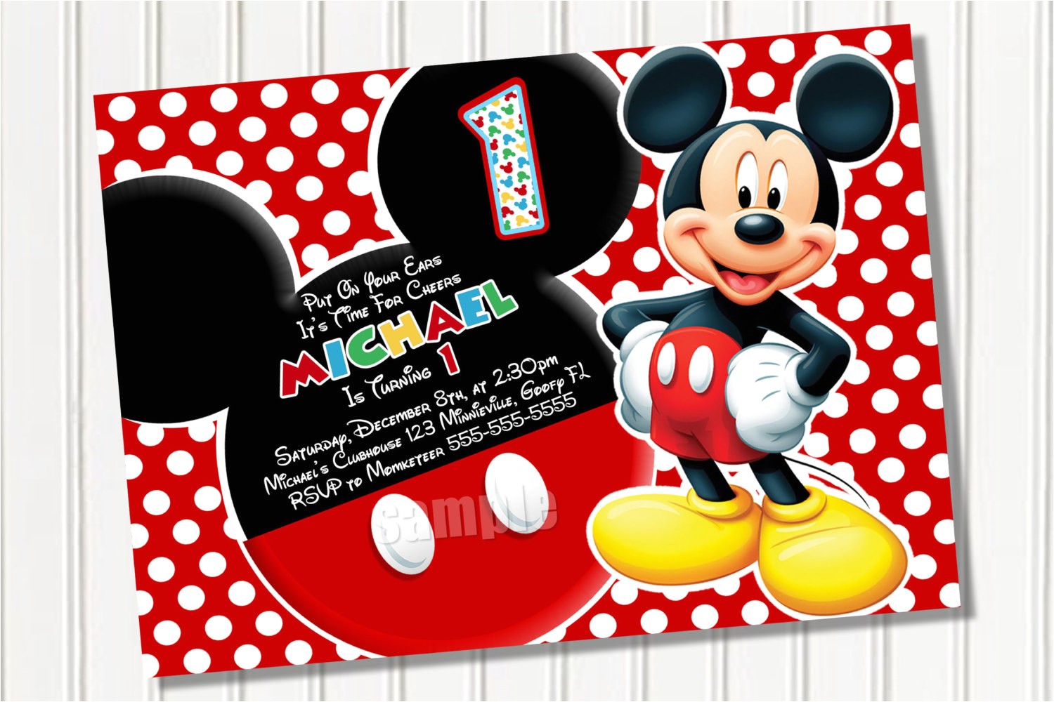 Birthday Invitations Free Printable Mickey Mouse Mickey Mouse Party Invitations Template