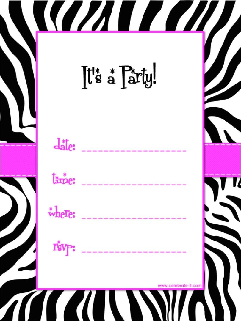 Birthday Invitations Free Printable Templates Birthday Invitations Free Printable Template