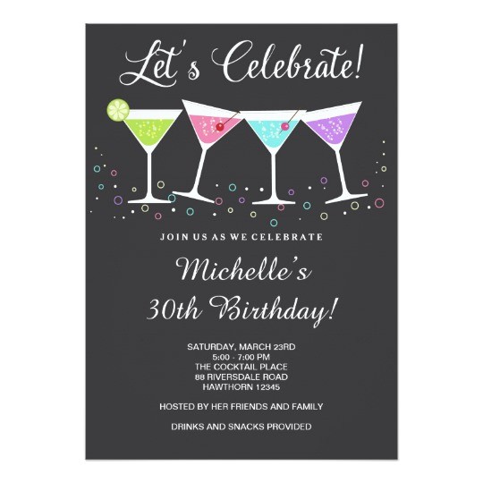 Birthday Invite Messages for Adults 30th Birthday Invitation Adult Birthday Invite