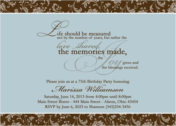 Birthday Invite Wording for Adults Adult Photo Birthday Party Invitation T Any Colors