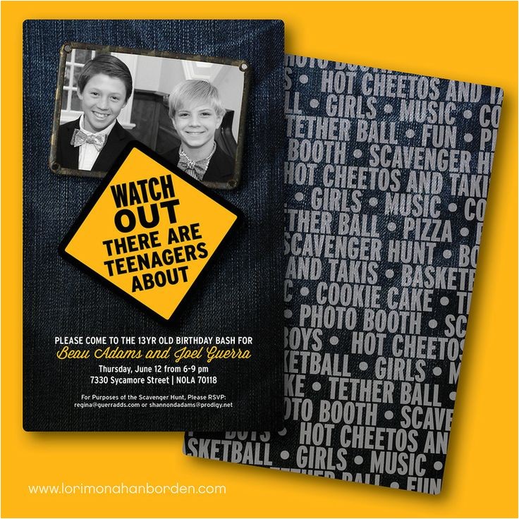 Birthday Party Invitations for 16 Year Old Boy Birthday Invitations for 16 Year Old Boy