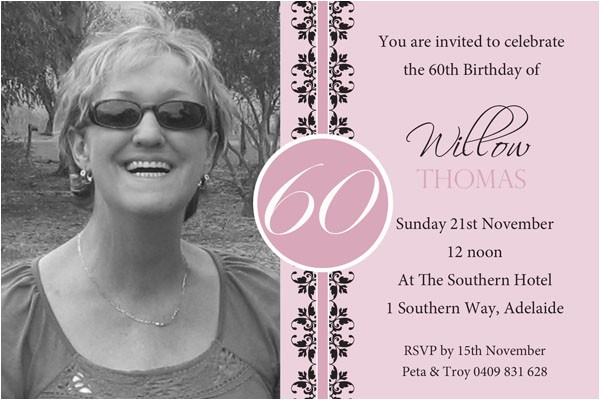 Birthday Party Invitations for 60 Year Old 60th Birthday Party Invitations – Bagvania Free Printable