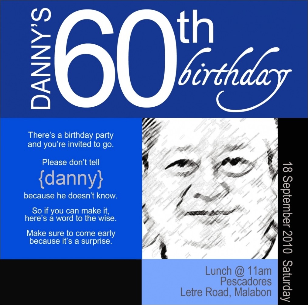 Birthday Party Invitations for 60 Year Old Birthday 60th Birthday Surprise Party Invitations