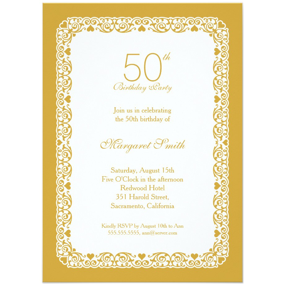 Birthday Party Invitations Template 14 50 Birthday Invitations Designs – Free Sample