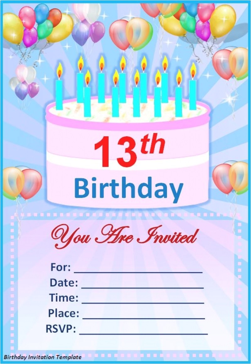 Birthday Party Invitations Template Birthday Invitations Templates