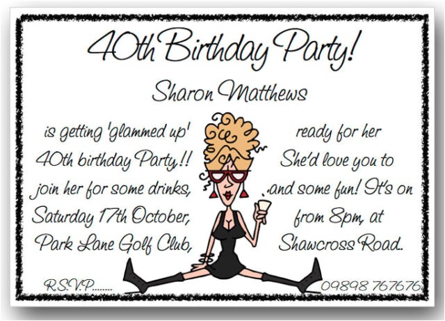 Birthday Party Invite Wording Funny Funny Birthday Party Invitation Wording