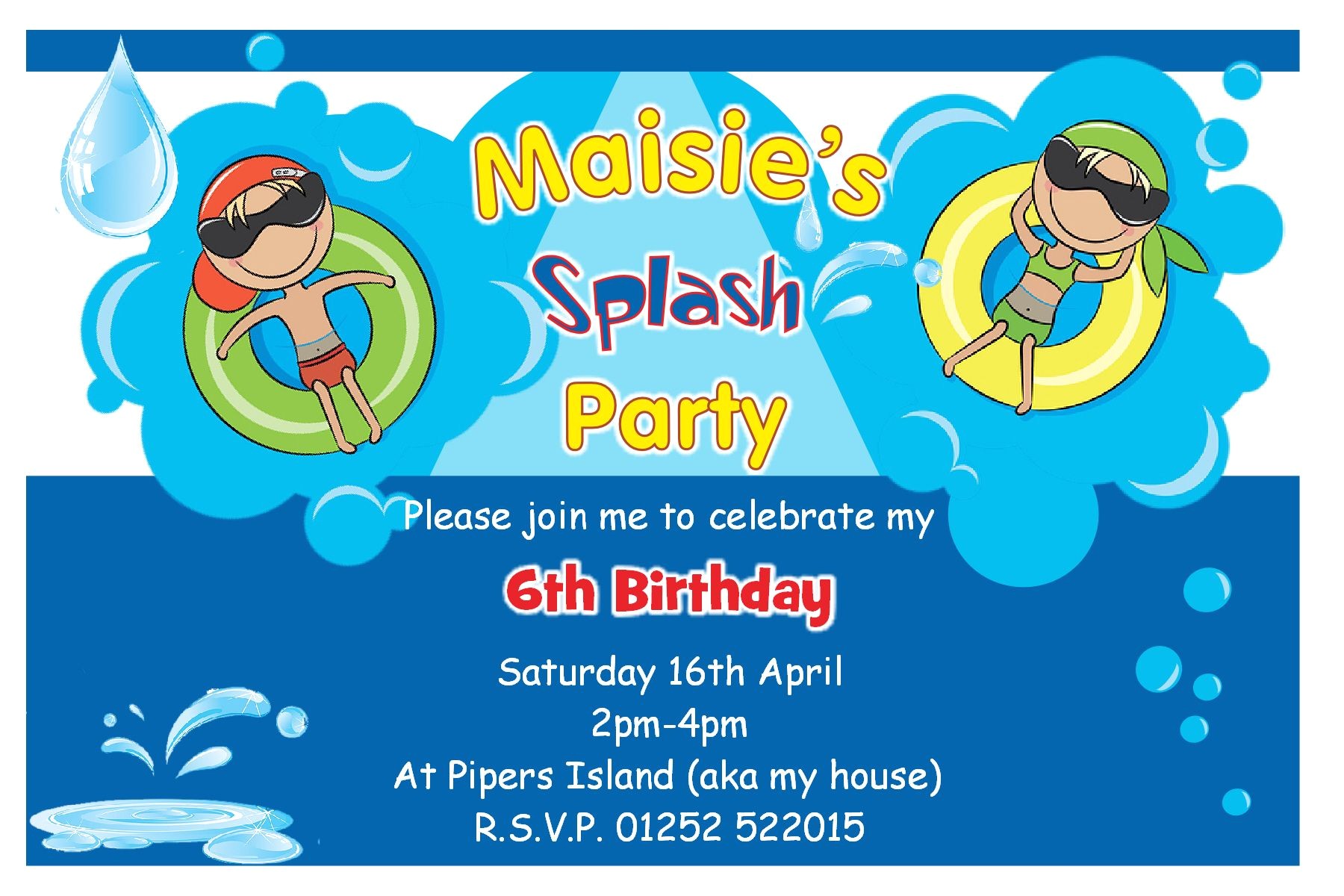 Birthday Pool Party Invitation Ideas Birthday Pool Party Invitations