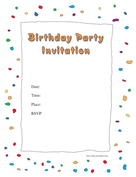 Birthday Postcard Invitations Templates Free 40 Free Birthday Party Invitation Templates Template Lab