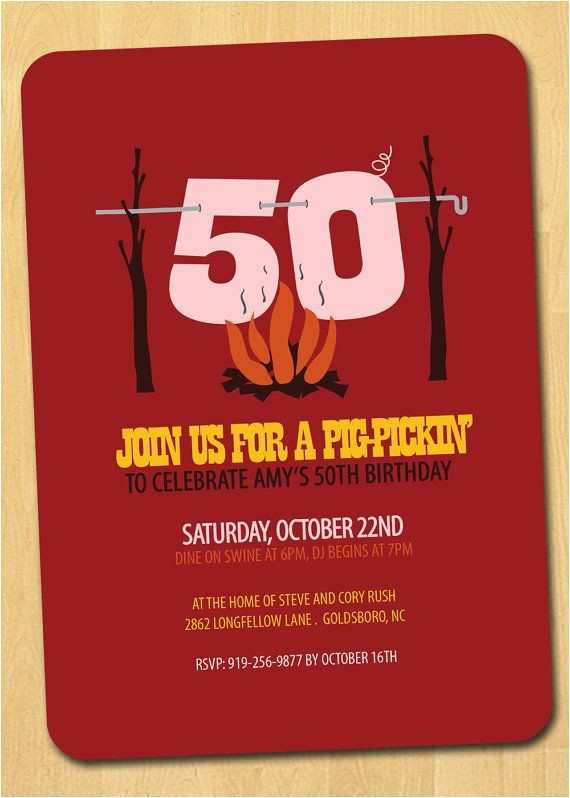 Birthday Roast Invitation Wording Pig Roast Birthday Invitation Bbq Pig Pickin Printable Birthday Roast Invitation Wording Pig Roast Birthday Invitation Bbq Pig Pickin Printable