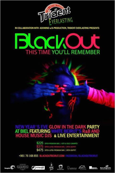 Blackout Party Invitations Blackout New Year’s Eve Party Bnl