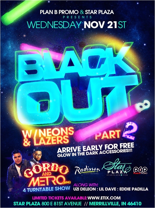 Blackout Party Invitations Pin by Radisson Hotel at Star Plaza On Radisson Hotel at