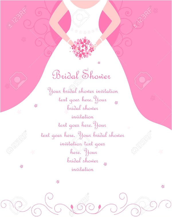 Blank Bridal Shower Invitations Printable 94 Blank Wedding Shower Invitations Bride Silhouette