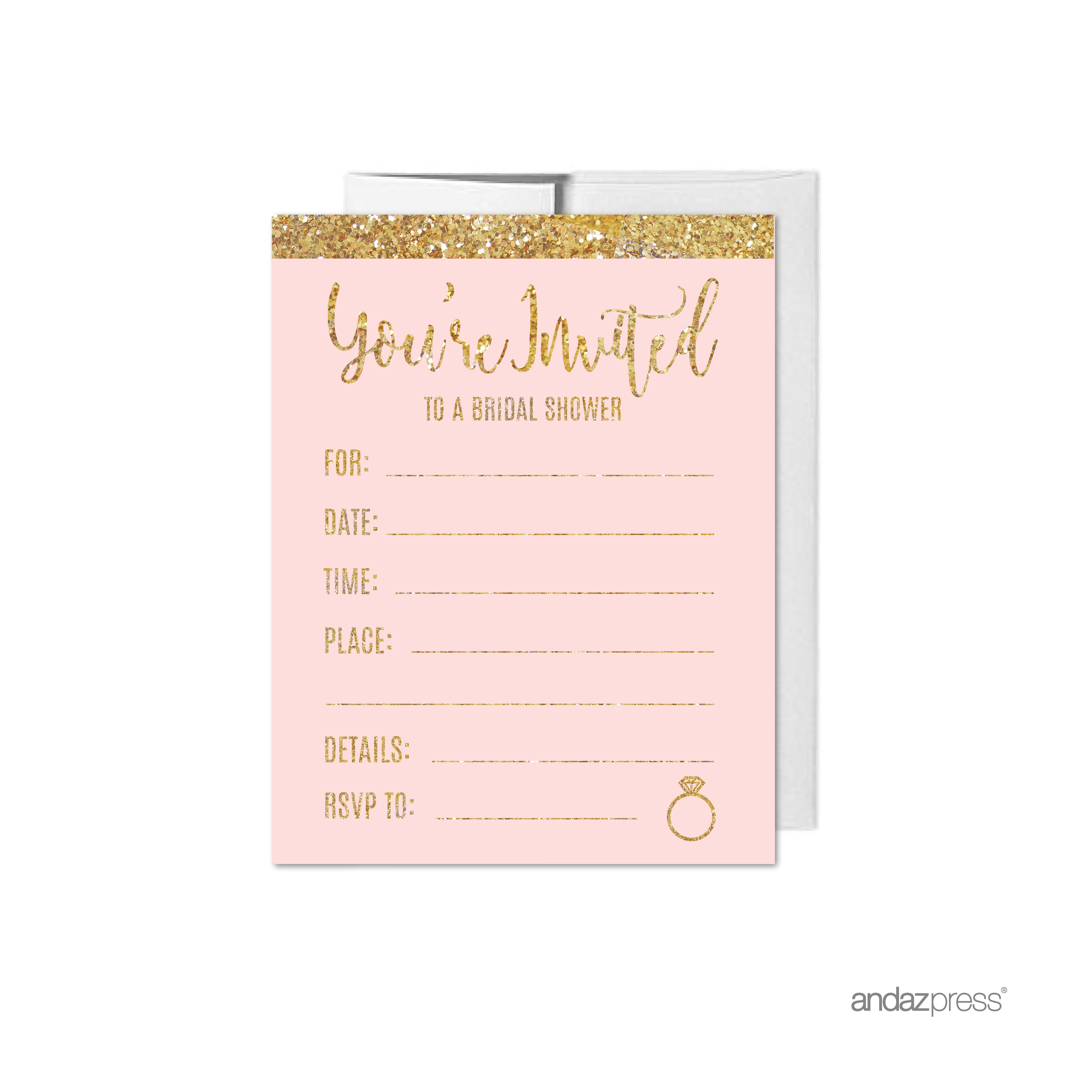 Blank Bridal Shower Invitations Printable Fill In the Blank Bridal Shower Invitations