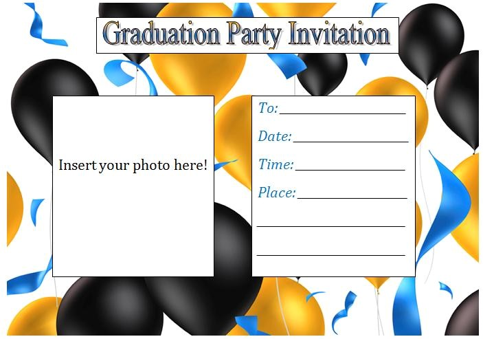 Blank Graduation Party Invitations Templates Graduation Invitation Templates