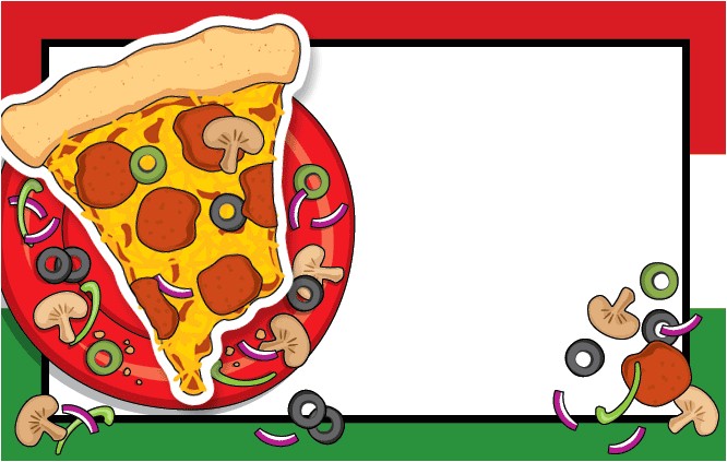 Blank Pizza Party Invitation Template Big Slice Of Pizza Wigglers Party Invitation Blank