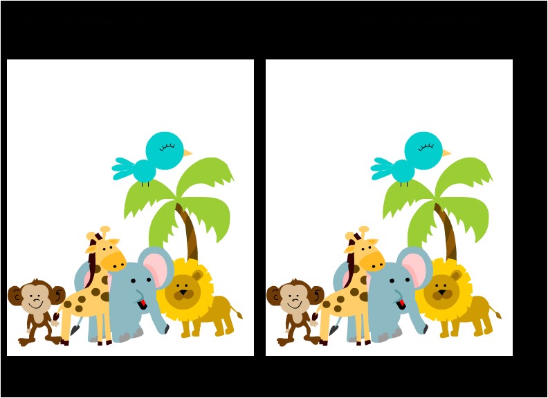 Blank Safari Baby Shower Invitations Free Printable Jungle Baby Shower Invitations