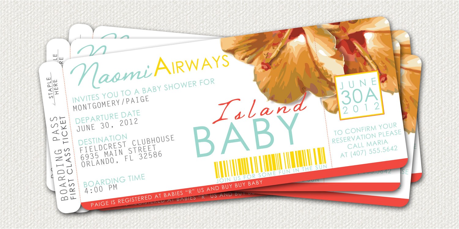 Boarding Pass Baby Shower Invitations Boarding Pass Baby Shower Invitation by Leitsispieces On Etsy