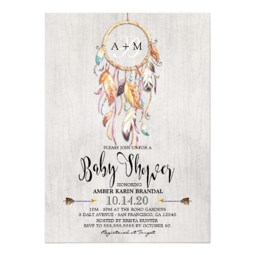 Boho Chic Birthday Invitation Template Rustic Boho Chic Baby Shower Invitations