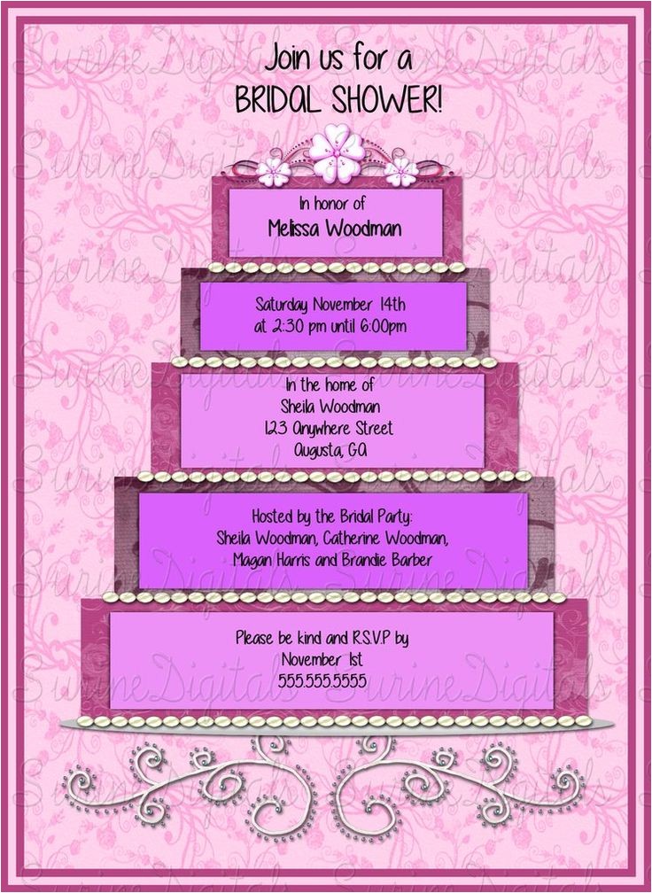 Book themed Bridal Shower Invitations Bridal Cake themed Shower Invitation Scrap Book themed Book themed Bridal Shower Invitations Bridal Cake themed Shower Invitation Scrap Book themed