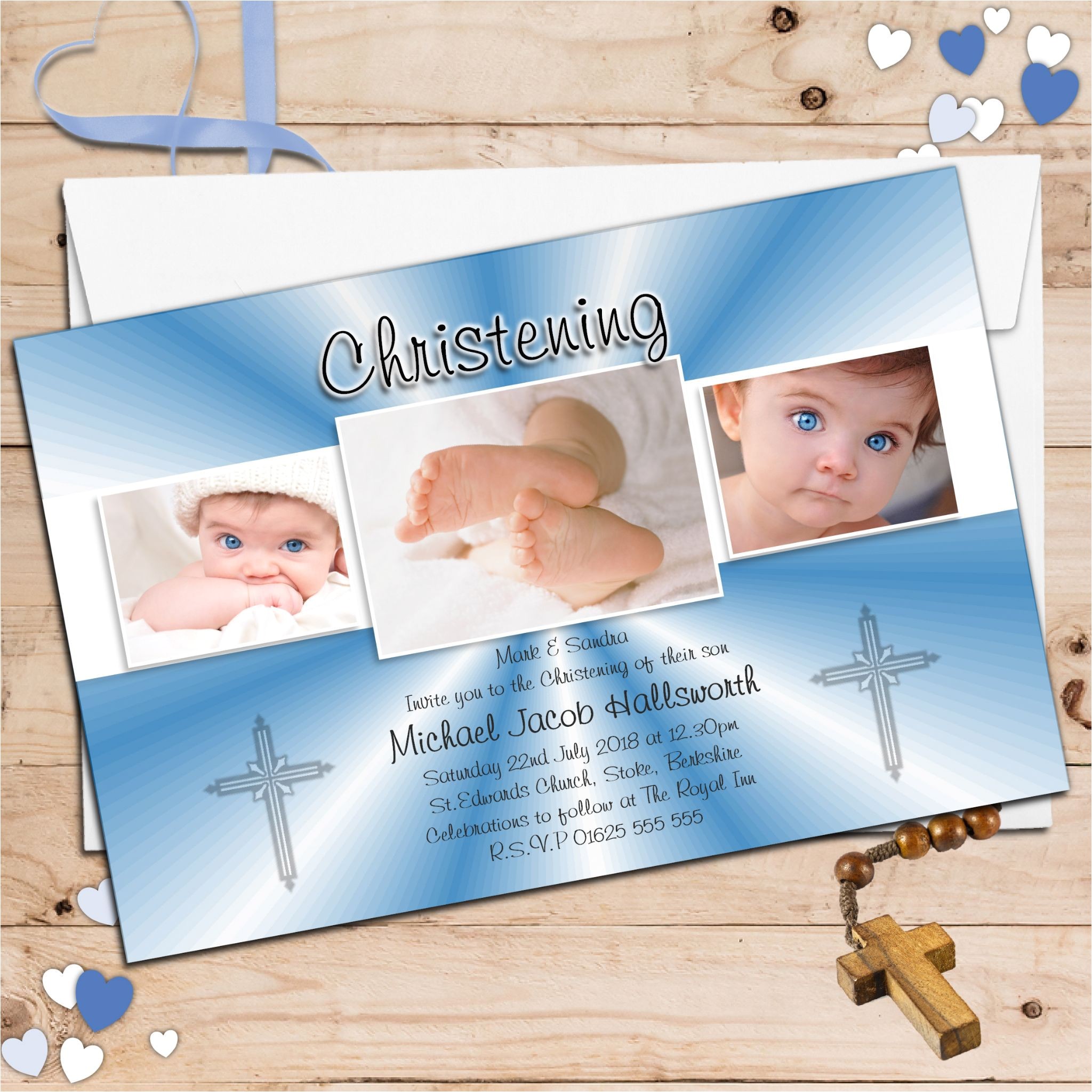 Boy and Girl Baptism Invitations Baptism Invitation Baptism Invitations for Boys New