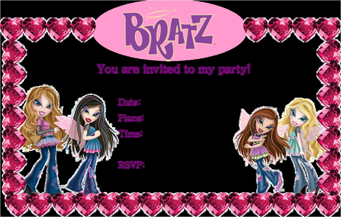 Bratz Birthday Party Invitations Pin Bratz Pinkpurple Cake — Birthday Cakes Cake On Pinterest