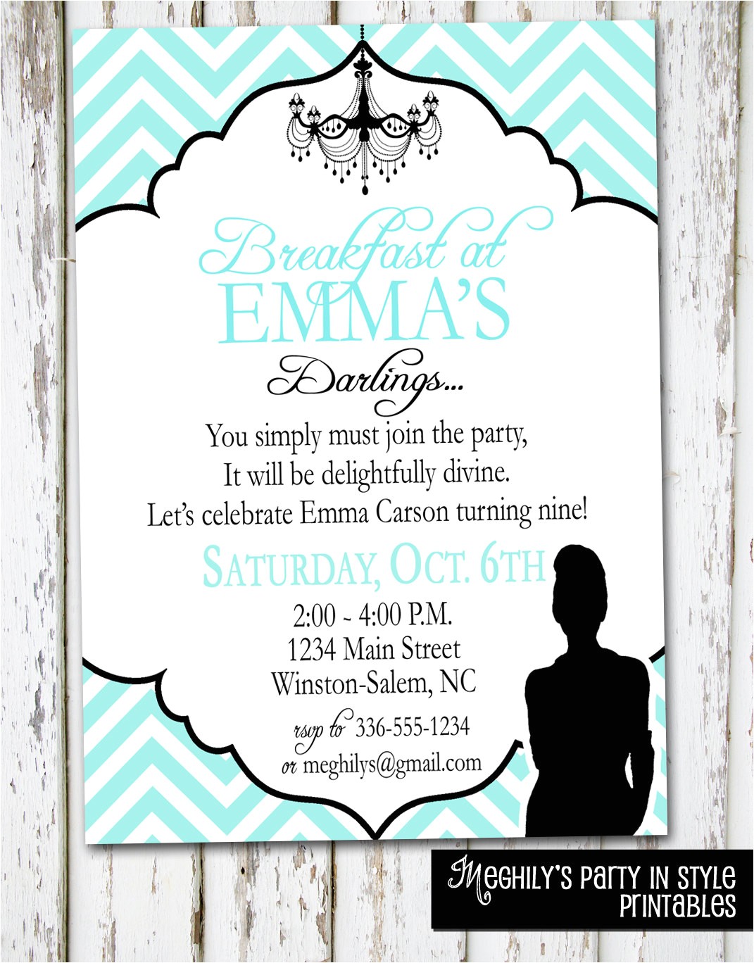 Breakfast at Tiffany S Baby Shower Invites Breakfast at Tiffany S Invitation