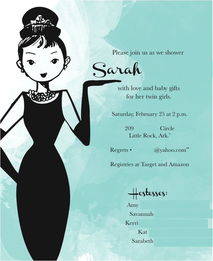 Breakfast at Tiffany S Baby Shower Invites Breakfast at Tiffanys Baby Shower