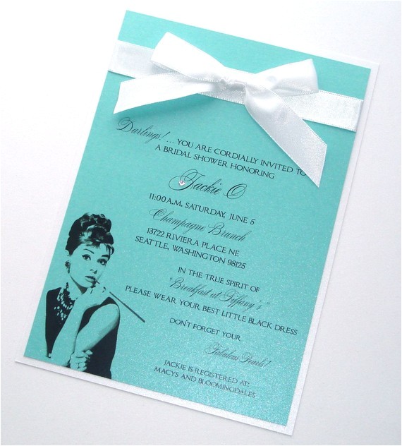 Breakfast at Tiffany S Bridal Shower Invitations Breakfast at Tiffany’s – Wedding Edition – Love L A M B