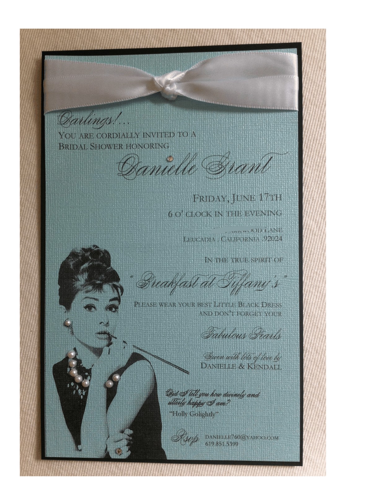Breakfast at Tiffany S Bridal Shower Invitations Dani S Details Breakfast at Tiffany S Bridal Shower