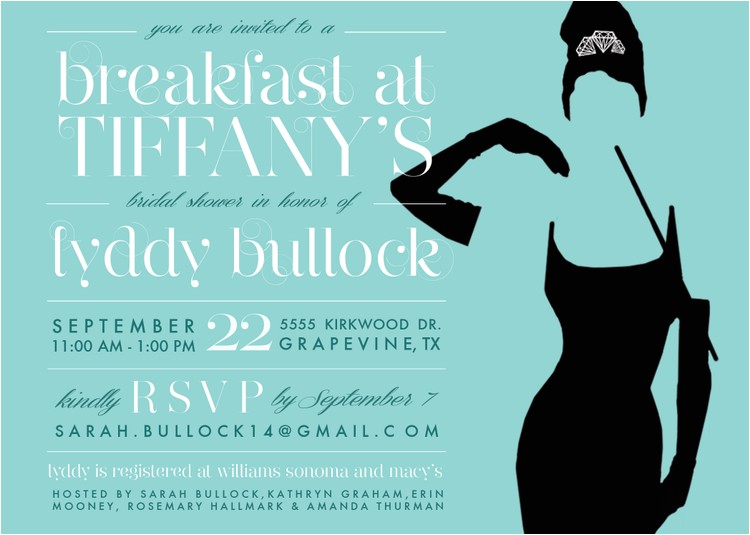 Breakfast at Tiffany S Bridal Shower Invitations Template A Breakfast at Tiffany’s Bridal Shower