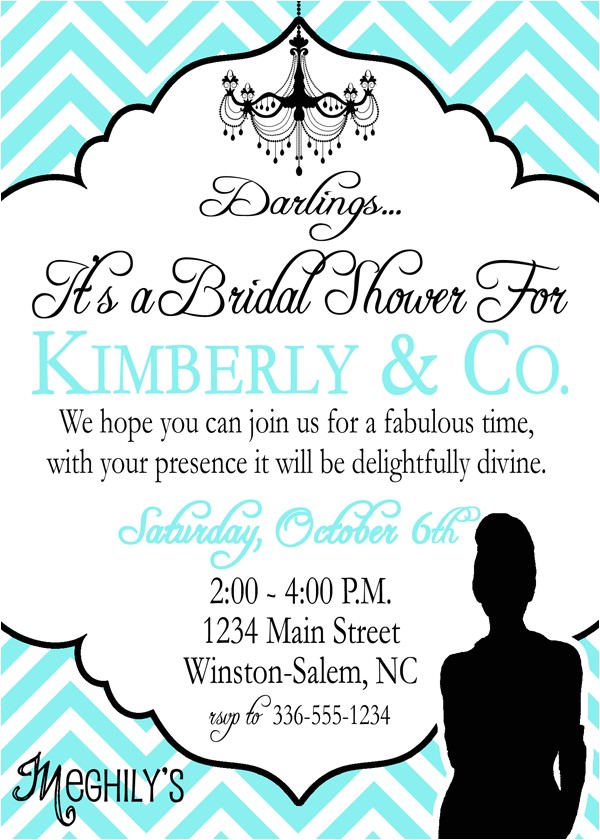 Breakfast at Tiffany S Bridal Shower Invitations Template Meghily S New Invites In the Shop