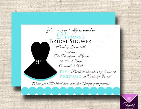 Breakfast at Tiffany S Bridal Shower Invitations Template Printable Breakfast at Tiffanys Bridal Shower Invitation