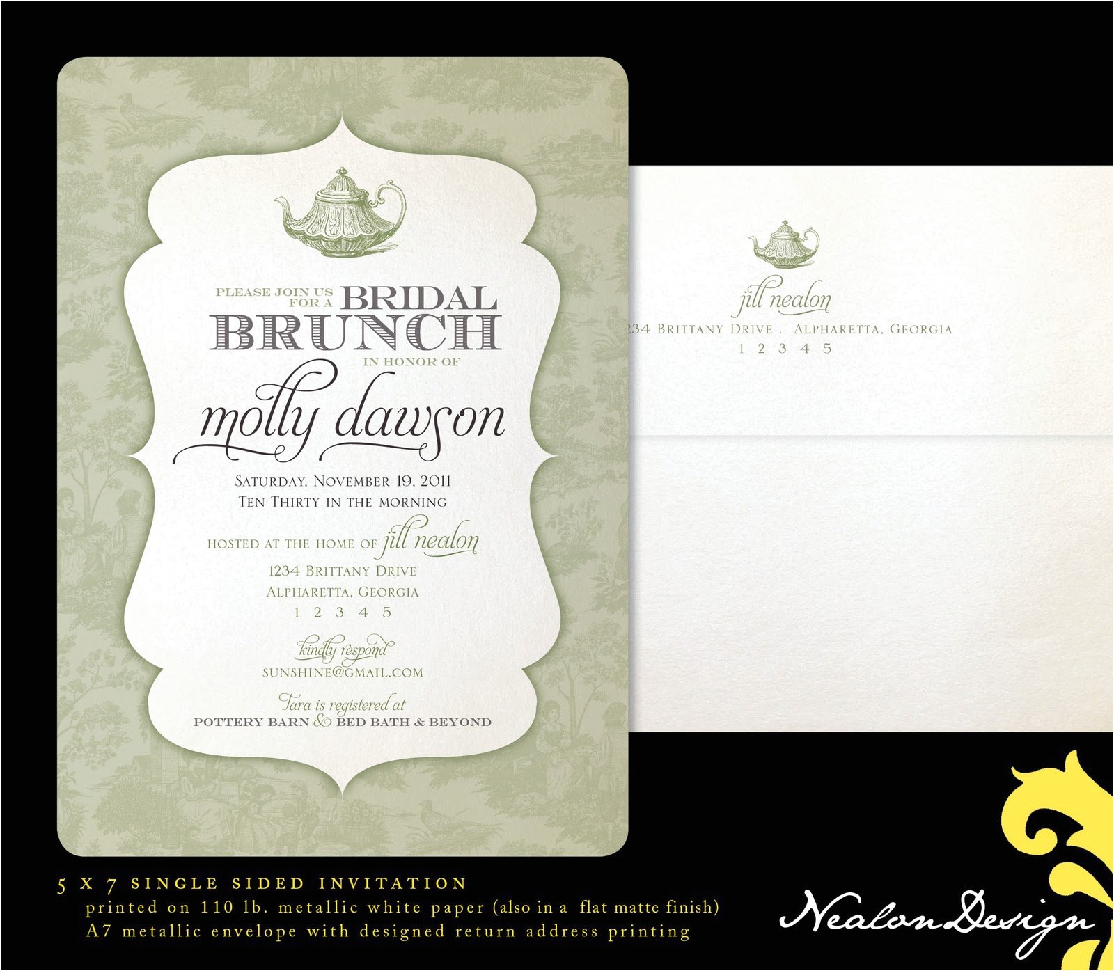 Bridal Shower Brunch Invitation Wording Bridal Brunch Shower Invitations Bridal Shower Brunch