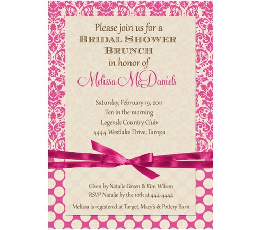 Bridal Shower Brunch Invitation Wording Bridal Shower Brunch Invitations