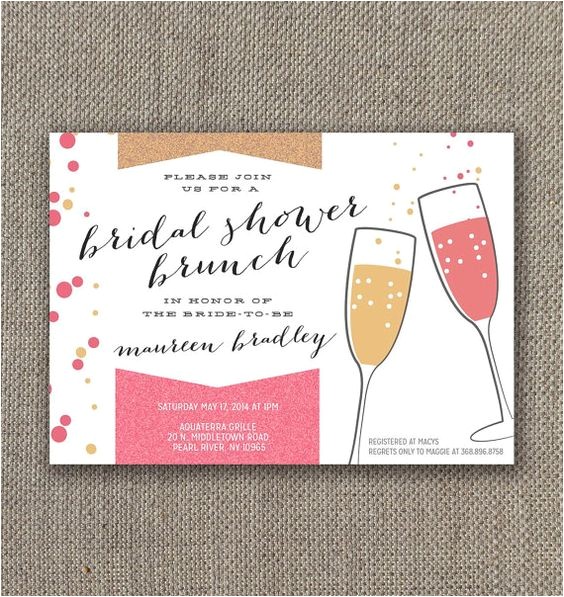 Bridal Shower Brunch Invites Bridal Shower Brunch Invitation Digital File
