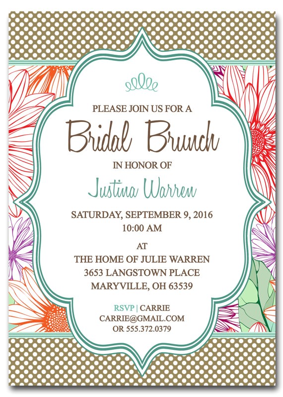 Bridal Shower Brunch Invites Bridal Shower Invitations Free Printable Bridal Shower