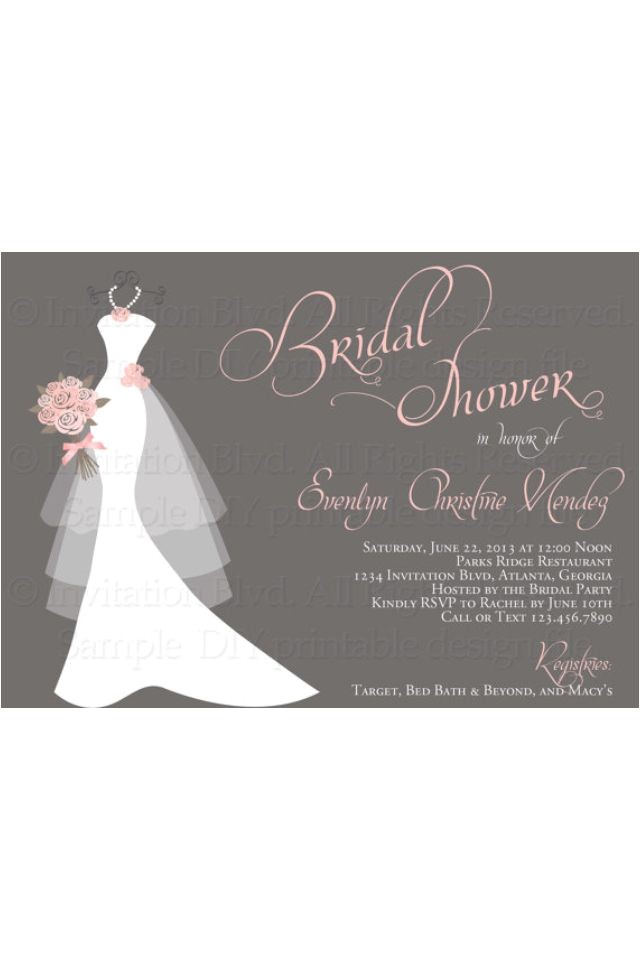 Bridal Shower E Invites Bridal Shower Invitations Bridal Shower Invitations Via Email