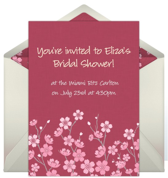 Bridal Shower Email Invitations Free Free Line Invitations for Bridal Showers