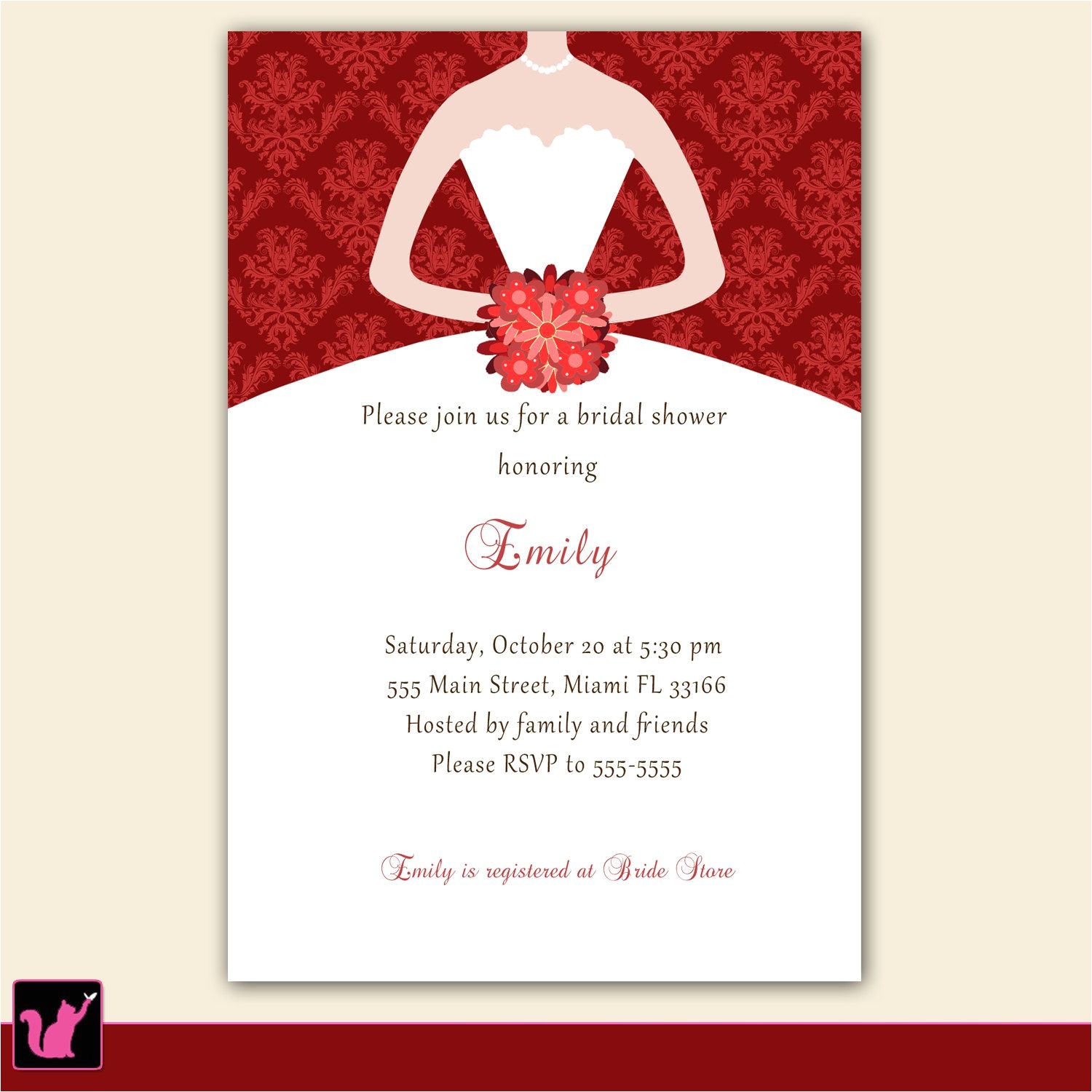 Bridal Shower Invitation Examples Bridal Shower Bridal Shower Invitations Samples Card