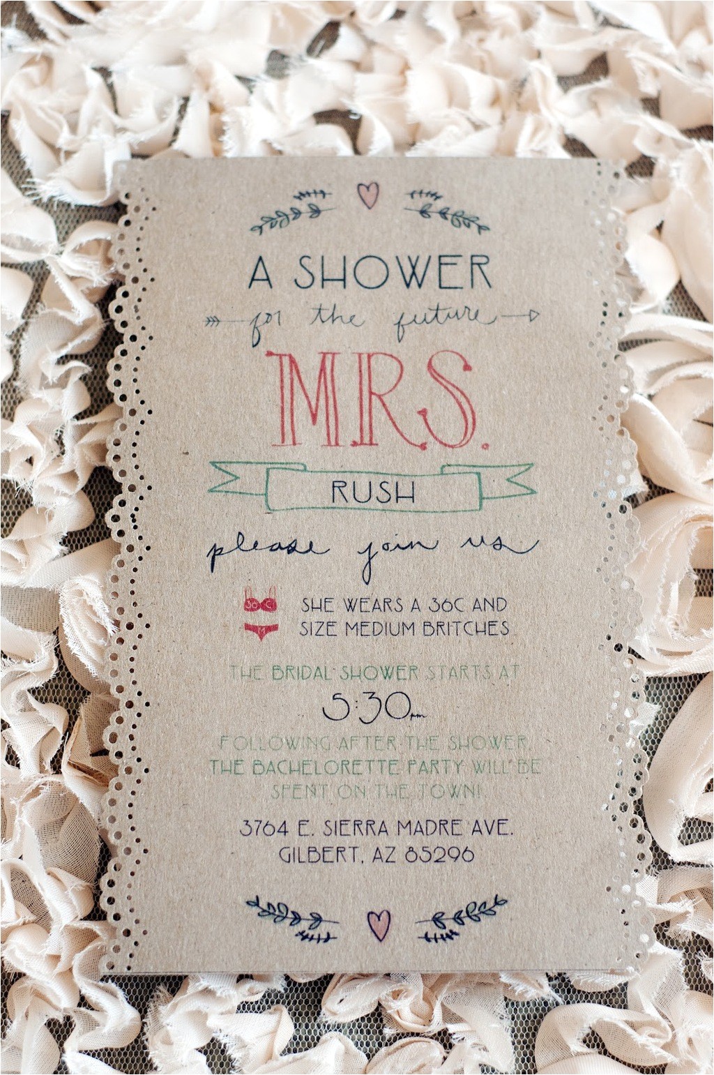 Bridal Shower Invitation Ideas Homemade Handmade Wedding Ideas Bridal Shower Invite