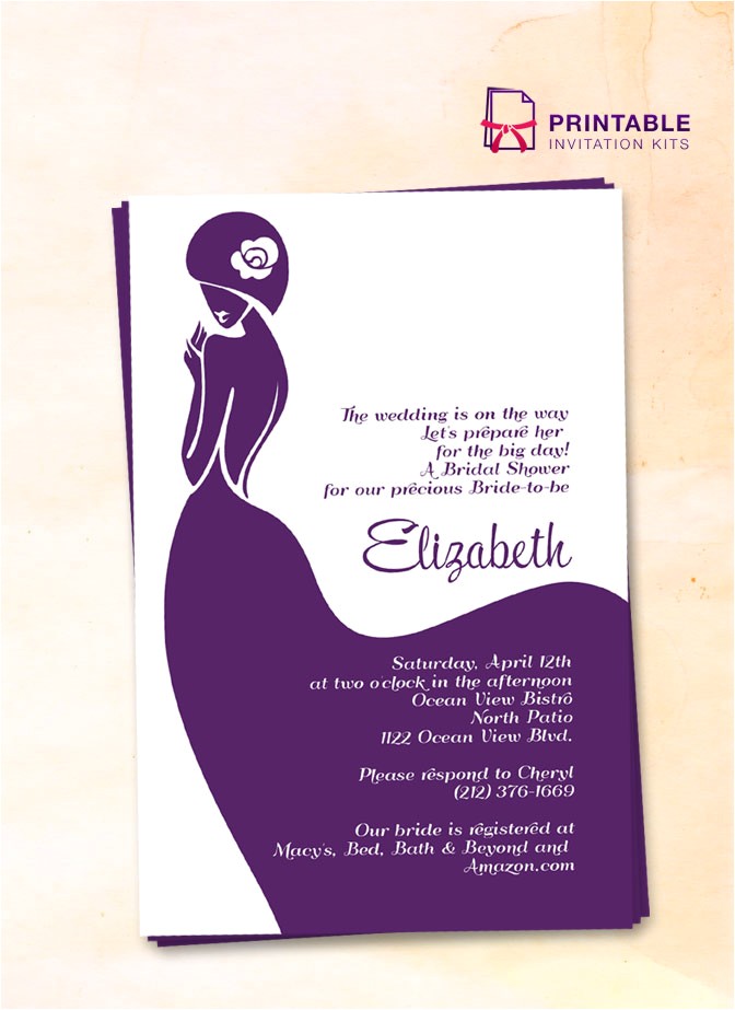 Bridal Shower Invitation Kits Bridal Shower Invitation – Lady Bride ← Wedding Invitation