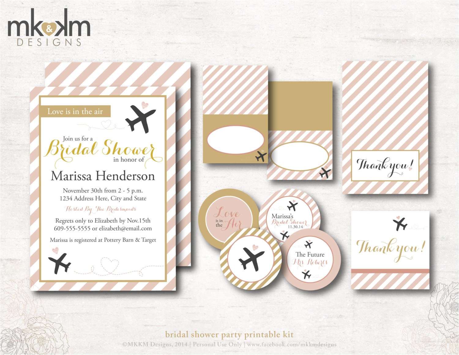 Bridal Shower Invitation Kits Travel Bridal Shower Invitation Kit Travel Shower Party