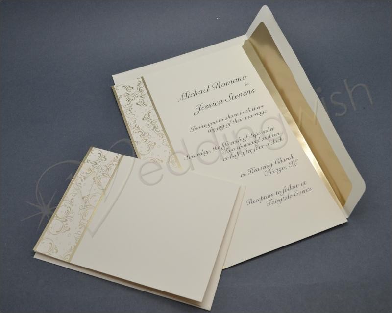Bridal Shower Invitation Kits Wedding Wilton Royal Lining Gold Invitation Kits X Pack
