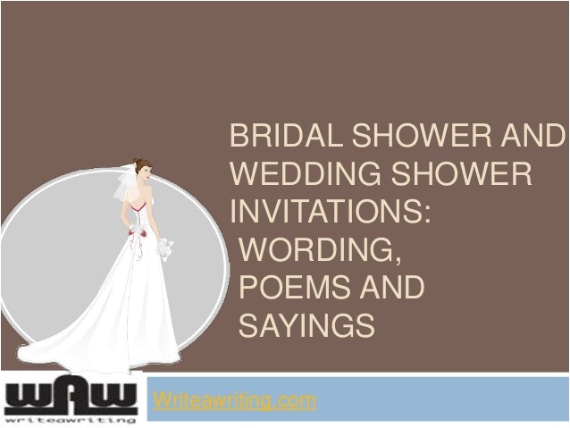 Bridal Shower Invitation Poems and Quotes Quotes for Bridal Shower Invitations Quotesgram