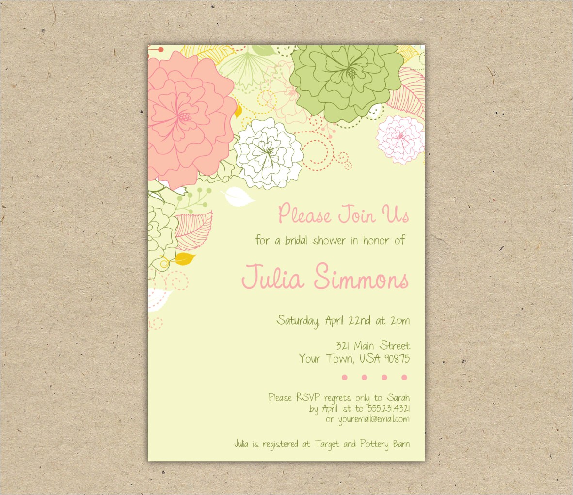 Bridal Shower Invitation Templates Free Printable Free Wedding Shower Invitation Templates Weddingwoow Com
